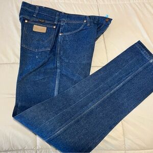 Wrangler Dark Blue Straight Jeans 36x38